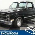 classic vintage chrome chevy c10 turbocharged 305 v8 auto trans black