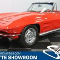 classic vintage chrome chevy c2 rag drop top red black vinyl interior vette