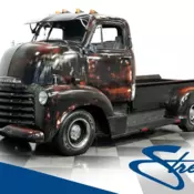 classic vintage chrome chevy cabover 350 v8 auto transmission