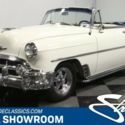 classic vintage chrome chevy convertible 350 v8 auto transmission white