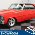 classic vintage chrome chevy II nova 355 v8 4 speed auto transmission red