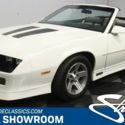 classic vintage chrome chevy iroc z28 convertible 305 v8 auto transmission white