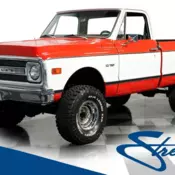 classic vintage chrome chevy k10 4x4 350 v8 auto transmission
