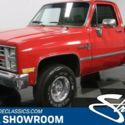 classic vintage chrome chevy k10 4x4 square body 350 v8 auto transmission red