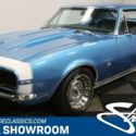 classic vintage chrome chevy pony car rs 350 v8 4-speed manual transmission blue