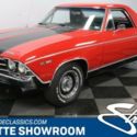 classic vintage chrome chevy sbc automatic red black stripes Edelbrock