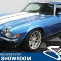 classic vintage chrome chevy split bumper restomod ls3 v8 auto transmission blue