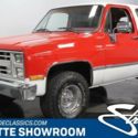 classic vintage chrome chevy square body 4 wheel drive 2 tone red white