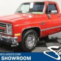 classic vintage chrome chevy square body c10 305 v8 auto transmission red