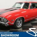 classic vintage chrome chevy ss 454 big block auto trans red