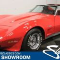 classic vintage chrome chevy stingray vette 350 v8 auto transmission red