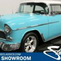 classic vintage chrome chevy tri-five 327 v8 manual trans turquoise