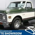 classic vintage chrome chevy truck sbc automatic 2 tone green white