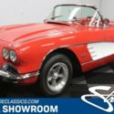 classic vintage chrome chevy vette convertible 283 v8 4-speed manual transmissio