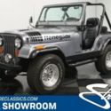 classic vintage chrome cj5 4x4 renegade 258 inline 6 manual trans silver