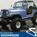 classic vintage chrome cj7 4x4 350 v8 auto transmission blue