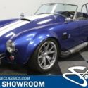 classic vintage chrome cobra shelby 302 v8 5 speed manual blue