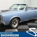 classic vintage chrome convertible lemans 326 v8 auto transmission blue