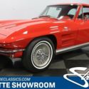 classic vintage chrome coupe c2 Vette sports car fuel injection red vinyl
