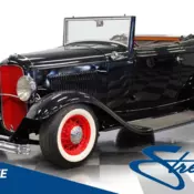 classic vintage chrome drop rag top manual transmission deuce FOMOCO