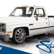 classic vintage chrome dual tire square body short bed truck manual transmission