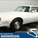 classic vintage chrome firebird 350 v8 auto transmission white