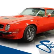 classic vintage chrome firebird 455 v8 auto transmission red