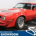 classic vintage chrome firebird trans am 400 v8 3-speed auto transmission red