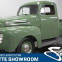 classic vintage chrome flathead FoMoCo truck wooden bed saddle vinyl interior
