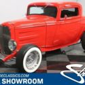 classic vintage chrome fomoco 3-window 350 v8 3-speed auto transmission red