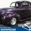 classic vintage chrome fomoco 350 v8 auto transmission flowmaster purple