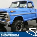 classic vintage chrome fomoco f-100 custom 4x4 360 v8 4-speed manual transmissio