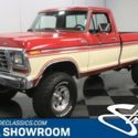 classic vintage chrome fomoco f250 4x4 390 v8 4-speed manual candy apple red