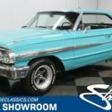 classic vintage chrome fomoco galaxie 500 xl 428 v8 auto transmission blue