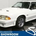 classic vintage chrome fomoco gt pony car fox body 5.0 v8 white