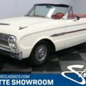 classic vintage chrome FoMoCo rag top white red vinyl
