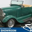 classic vintage chrome fomoco roadster 350 v8 3-speed automatic green