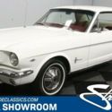 classic vintage chrome fomoco stang pony car 289 v8 3-speed auto white