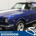 classic vintage chrome fomoco stang pony car 289 v8 4-speed manual blue