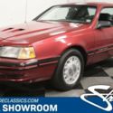 classic vintage chrome fomoco t-bird turbo 2.3 liter 5-speed manual red