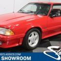 classic vintage chrome foxbody gt stang 5.0 v8 5-speed manual red