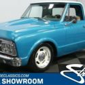 classic vintage chrome gmc c10 restomod stepside 5.3 liter v8 auto trans blue