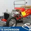 classic vintage chrome hot street rod FoMoCo Classic Instruments red tan flames