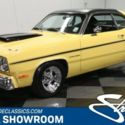 classic vintage chrome mopar 318 v8 auto trans yellow