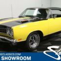 classic vintage chrome mopar 440 v8 727 auto trans yellow gtx