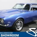 classic vintage chrome muscle car chevy 454 v8 4-speed manual blue