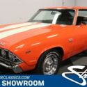 classic vintage chrome muscle car ss chevy 454 big block orange