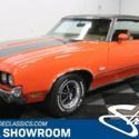 classic vintage chrome olds supreme 350 v8 3-speed auto transmission flame orang