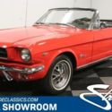 classic vintage chrome pony car convertible 289 v8 auto transmission red