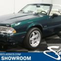 classic vintage chrome pony car fomoco 5.0 liter 5 speed manual convertible gree